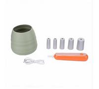 OPPWONG Electric Makeup Brush Cleaner Automatic Brush Cleaning Machine Portable 3 Speed 12000 RPM Low Noise with Foldable Silicone Bowl for Travel and Daily Storage