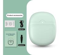 OPPWONG Electric Nail Clipper, Baby Nail Clippers Nail Trimmer with Automatic Electric Nail Trimmer Electric Nail Clipper, Battery Capacity 3.7V 300mAh, Working Time About 8 Hours, (Green)