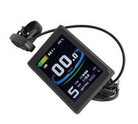OPPWONG Electric Scooter LCD Display, KT LCD8S Color Screen Control Panel, Bike Control Panel with SM Connector, Compatible with 24V, 36V & 48V Systems, Ideal for Electric Bikes
