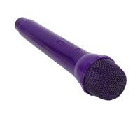 OPPWONG Fake Microphone, Cosplay Prop Lightweight Portable, Stage Performance Accessory Speech Practice Fake Mic, Microphone Toy, Ideal for Photo Taking Kids (Dark Purple)