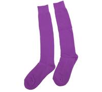 OPPWONG Fencing Socks, Soft Breathable Cotton Protective Stockings, 3D Heel Design Socks for Epee, Sabre & Foil, Unisex Adult Child Violet (XL)