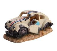 OPPWONG Fish Tank Decorations, Simulation Bubble Sedan Car Decorations Fish Hideout For Aquarium Aquarium Cave Aquarium Ornaments Decor Accessory For Air Bubbler Pump, 6.3x3.1x2.8inch