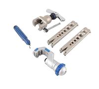 OPPWONG Flaring Tool Kit, Pipe Cutter Copper Flaring Tool Pipe Cutter Ratchet Set L Refrigeration Eccentric Cone Tube Expander for Copper/Aluminum/Stainless Steel