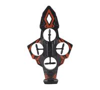 OPPWONG Flying Sword Rc Airplane Remote Control Stunt Plane Toy Gravity Sensing Flying Sword Airplane with 360° Hovering & Circular Flight 4 Motor Design Cool Lights for Night Play (Orange)