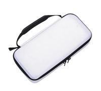 OPPWONG Golf Glove Holder, Large Capacity EVA Hard with Zippered Opening, for Golf Balls Tees Markers and Small Accessories (White)
