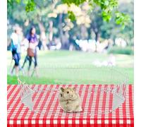 OPPWONG Hamster Fence Playpen, Small Pets Durable Safe Paint Coating Iron Net Folding Adjustable Shape Playpen, 12PCS Set with Square Rectangle Circle Design, Ideal for Indoor