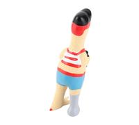 OPPWONG Hand Painted Screaming Chicken Dog Toys Bite Resistant Elastic Teeth Grinding for Dogs Material: Latex (Pirate Chicken)
