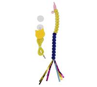 OPPWONG Hanging Cat Toy, Pet Hanging Toy Cat Door Toy Wall Climbing Cat Toy Interactive Hook Elastic Cord Door Hanging Cat Toy for Hunting Exercising (Tease Cat Rope and Yellow Blue