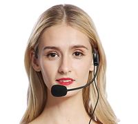 OPPWONG Head Microphone, Voice Amplifier For Teachers Wired Microphone Headset 2PCS 3pin TA3F Plug Head Wearing Amplifying For Singing, Speaking, Teachers