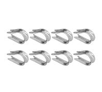 OPPWONG High Strength Wire Rope Thimble Stainless Steel Cable for Shipbuilding Industry 50Pcs (M2(2mm))