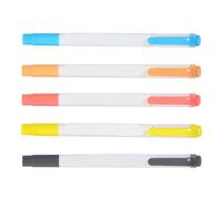 OPPWONG Highlighter Set Dual Heads Bright Colors Note Taking Pens for Students and Teachers - Plastic Material 1 X Highlighter (C style warm and elegant color)