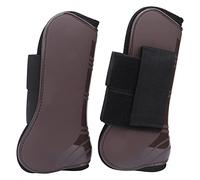 OPPWONG Horse Fly Boots, PU Elastic Thickened Obstacle Leg Protector Splint Boots For Horses Horse Leg Wraps Horse Leg Guard Boot Wrap For The Joints of Horse Front (A pair of medium