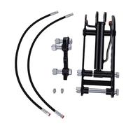 OPPWONG Hydraulic Thumb Kit with L Bracket Hoses for Mini Excavators Under 3 Tons 3 Hole Hydraulic Thumb, 800-2500kg Load Capacity Replacement for Typhon AGT