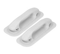 OPPWONG Inflatable Dinghy Handrail Strong Durable Boating Handle for Drifting Boat Fishing Canoeing for Rowing Sport Gray White 2Pcs