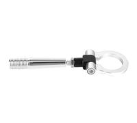 OPPWONG JDM Style Tow Hook, Screw On Towing Ring, Track Racing Recovery Hook with Foldable Design, Ideal for GTR R35, 370Z, Juke, G37, Q60, FX45, FX50, QX70 (Silver)