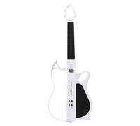 OPPWONG Kids Guitar, Wireless Bluetooth Stringless Smart Electric Musical Guitar, Rechargeable Foldable Music Instrument with LED Lights 7 Tones, Ideal for Boys and Girls Birthday Gift (White)