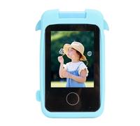 OPPWONG Kids Smart Phone, 2.8 Inch Touch Screen Blue Dolphin Toddler Learning Play Toys Phone, Games Music Player with 1080P HD 48MP 180 Flip Camera, Ideal for Daily Use