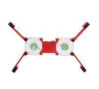 OPPWONG Laptop Cooling Pad, Computer Fan Laptop Cooling Stand with AntiSkid Mount USB Foldable Radiator Cooler Stand for 12-15.6 Inch Notebooks (Red)