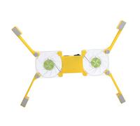 OPPWONG Laptop Cooling Pad, Computer Fan Laptop Cooling Stand with AntiSkid Mount USB Foldable Radiator Cooler Stand for 12-15.6 Inch Notebooks (Yellow)