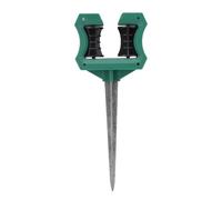 OPPWONG Lawn Hose Guide Support Stake, 10 Inch Rust Proof Metal Spike with Smooth Roller for Plant Protection Yard Lawn Garden