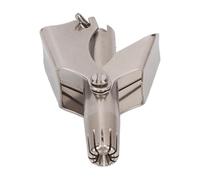 OPPWONG Manual Nose Hair Trimmer, Stainless Steel Rotating 360 Degrees R Shaped Round Head with Detachable Design, Ideal for Men