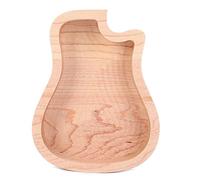 OPPWONG Maple Wooden Guitar Pick Box Delicate Storage Case Prevent Dust Press Lost for Guitarists Music Lovers 4.8 X 3.7 X 0.8in