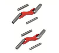 OPPWONG Masonry Jointer Tool Set 1/2 5/8 3/4 Inch Steel Heads (Red)