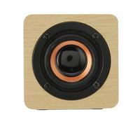 OPPWONG Mini Retro Wireless Bluetooth Speaker with Long Battery Life, Stable Performance, Vintage Portable Speaker for Home Travel Outdoor, 1200mAh Built-in Battery (Yellow wood grain (export