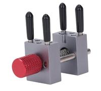 OPPWONG Mini Vise, 3cm Clamping Diameter Adjustable Jaw Opening Parallel Table Vise, Small Flat Clamp with 10 Spare Holes, Ideal for Jewelry, Carving, Watch Repair & Model Making