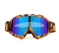 OPPWONG Motocross Goggles, Motorcycle Goggles, PC Lenses with High Strength TPU Frame, Anti Scratch Anti Windproof Protective Glasses, Ideal for Dirt Bike, ATV & Off Road Riding (G)