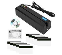 OPPWONG MSR605X Magnetic Stripe Card Reader, Multi Track Read Write with LED Indicator and Buzzer, for IBM ISO ANSI DIN Standard Windows System
