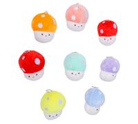 OPPWONG Mushroom Plush Toy, Vibrant 3D Smiling Design