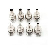 OPPWONG Nozzles Tips Repair Tools for Hot Air Soldering Station - 8pcs Durable Stainless Steel Nozzles - Lock Screw Design Ensures Nozzle Firmly Attached - Exquisite Workmanship