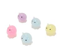 OPPWONG Octopus Sensory Squeeze Toy Set 5pcs Multicolor Soft Elastic Balls for Stress Relief and Anxiety Management for Kids and Adults