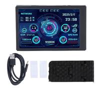 OPPWONG Pc Temperature Display, Type C Sub Screen Computer Temp Monitor Pc Sensor Panel USB Mini Screen CPU GPU RAM HDD Data Monitor for AIDA64 Temperature Display, 3.35x2.17x0.31in (Normal Version)