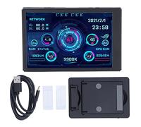 OPPWONG Pc Temperature Display, Type C Sub Screen Computer Temp Monitor Pc Sensor Panel USB Mini Screen CPU GPU RAM HDD Data Monitor for AIDA64 Temperature Display, 3.35x2.17x0.31in (Advanced