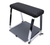 OPPWONG Pedicure Stool Trolley Pedicure Cart with Built-in Tray Swivel Wheels and Footrest Pillow for Spa Salon and Home Manicure Foot Care