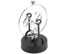 OPPWONG Perpetual Motion Desk Toy, Art Perpetual Motion Machine with Modern Style Iron and Plastic for Craft Ornament (C203)