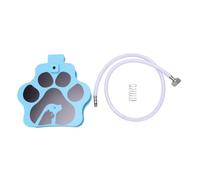OPPWONG Pet Water Dispenser Plastic Step On Dog Water Fountain 22 X 22.2 X 6 Cm Foot Press Feeder with Large Reservoir for Outdoor Dogs Yard Camping Walking