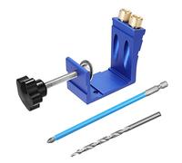 OPPWONG Pocket Hole Jig Kit, Dowel Drill Joinery Screw Kit Angle Drill Guides Pocket Hole Jig Carpenters Wood Woodwork Guides Joint Angle Tool for Carpentry and Woodworking Projects,