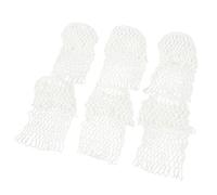 OPPWONG Pool Table Pockets, Billiard Pockets Pool Table Insert Bag 6PCS White Cotton Billiards Net for Chinese, English Snooker