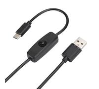 OPPWONG Power Cord with Switch 3A Type-C Cable for 4B 1M Convenience
