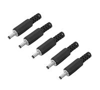 OPPWONG Precise 1.3mm X 3.5mm Male DC Power Plug Jack Coaxial Connector Adapter with Elastic Structure Design for Small Electronics and CCTV Applications 5pcs