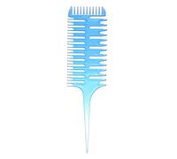 OPPWONG Professional Hair Dyeing Comb, 3 Way Sectioning Highlight Comb, Salon Styling Tool for Hair Coloring & Weaving, Ideal for Random Color Use, 9.6in