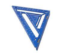 OPPWONG Rafter Square Tool, Professional Aluminum Alloy Triangular Ruler Protractor with, for Carpenters and Engineers