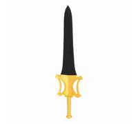 OPPWONG Retractable 3D Printed PLA Prop Sword with Realistic Cosplay Design for Anime Costume Holiday Accessory (Black Gold)