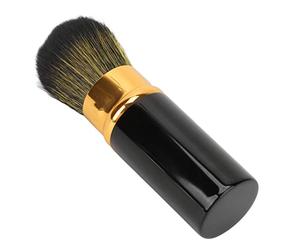 OPPWONG Retractable Portable Makeup Brush Soft Hair for Accurate Coloring for Makeup Artist, with Lid, for Home and Travel Use (Black)