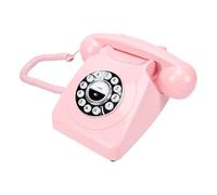 OPPWONG Retro Rotary Phones Bluetooth Cordless Rechargeable for Home (Pink)