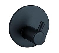 OPPWONG Round Stainless Steel Adhesive Hook, No Punching Sticky Shower Hook, with Strong Glue, Ideal for Bathroom, Kitchen & Bedroom (Oblique) (Oblique) ((Straight)