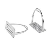 OPPWONG Safety Stirrups, Anti Slip, 4.8in Wide Pedals Design | Stainless Steel Construction, Mud Drainage, Enclosed Foot Security, English Western Saddles, Training Trail